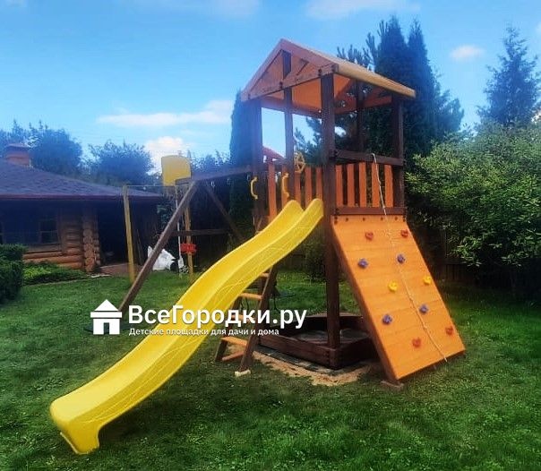 Детский игровой комплекс Perfetto Sport Pitigliano-5 + качели Паутина