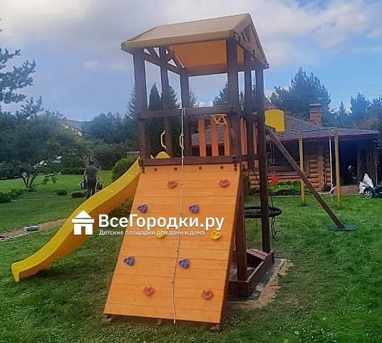 Детский игровой комплекс Perfetto Sport Pitigliano-5 + качели Паутина