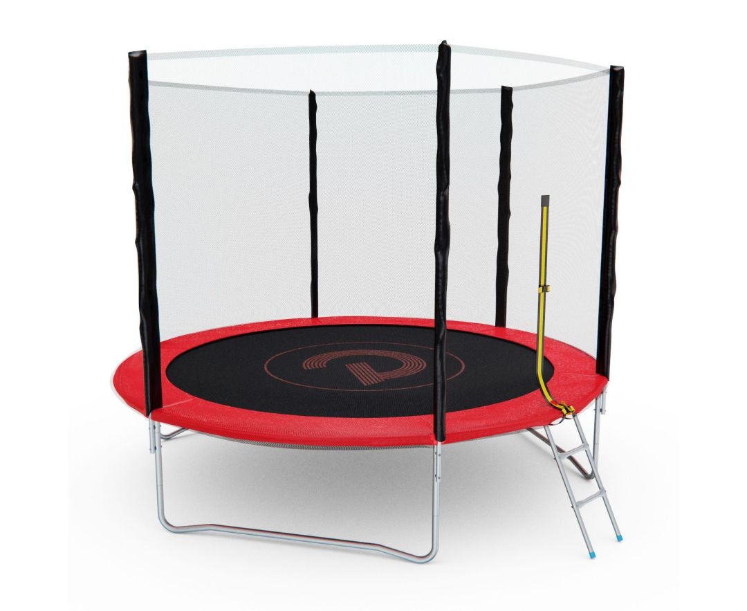 Батут с сеткой DFC PELPO 10ft с лестницей RED