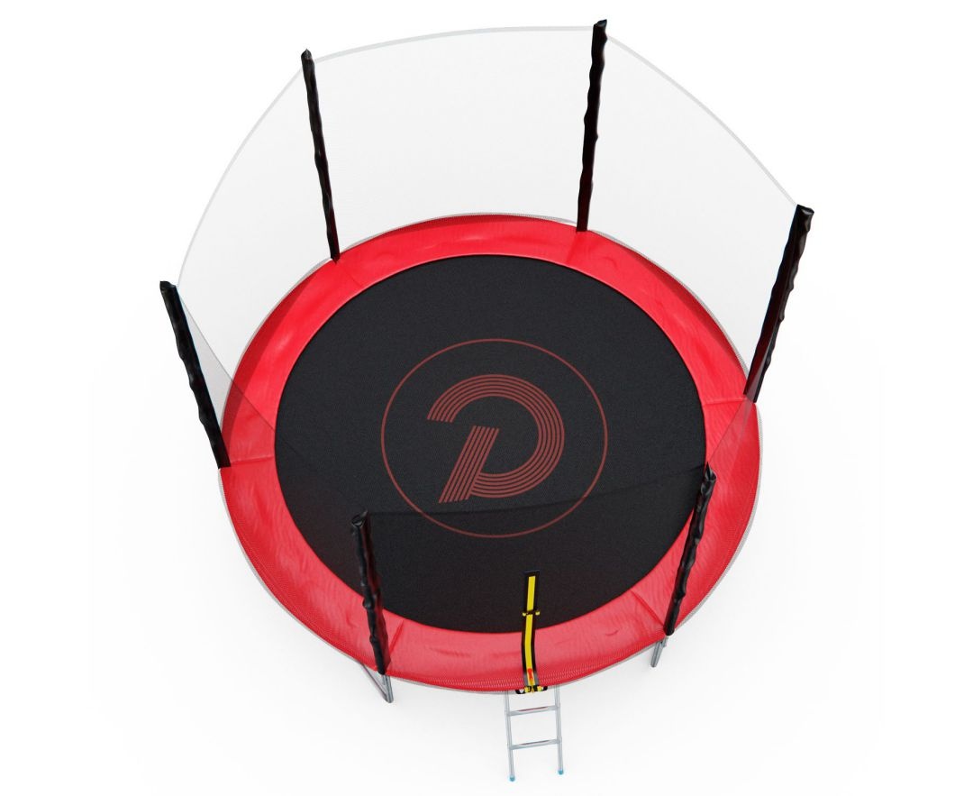 Батут с сеткой DFC PELPO 10ft с лестницей RED