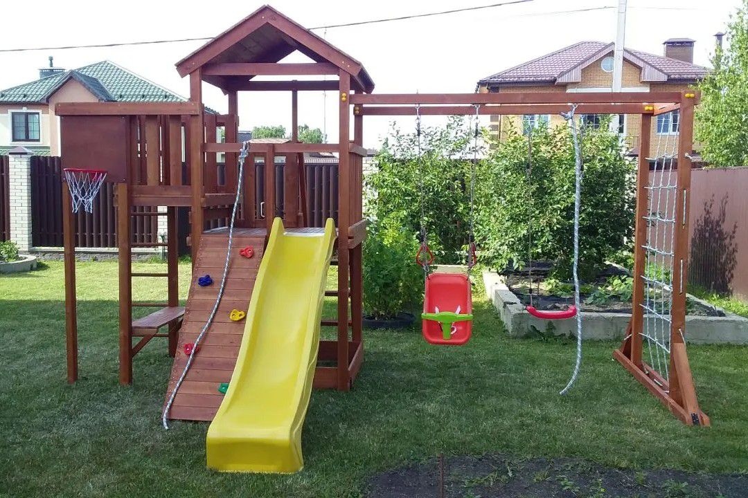 Детская площадка Савушка Мастер 4 Махагон