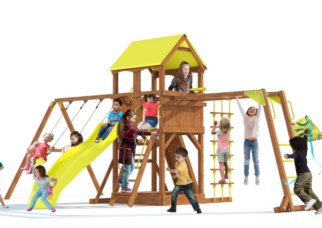Детская деревянная площадка MoyDvor Версаль с рукоходом 2023