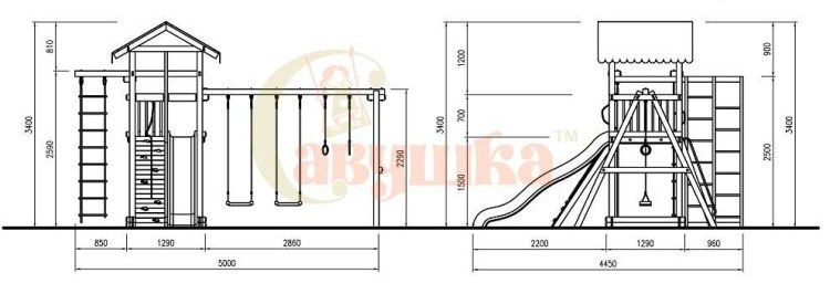 Детская игровая площадка Савушка 4 сезона 3