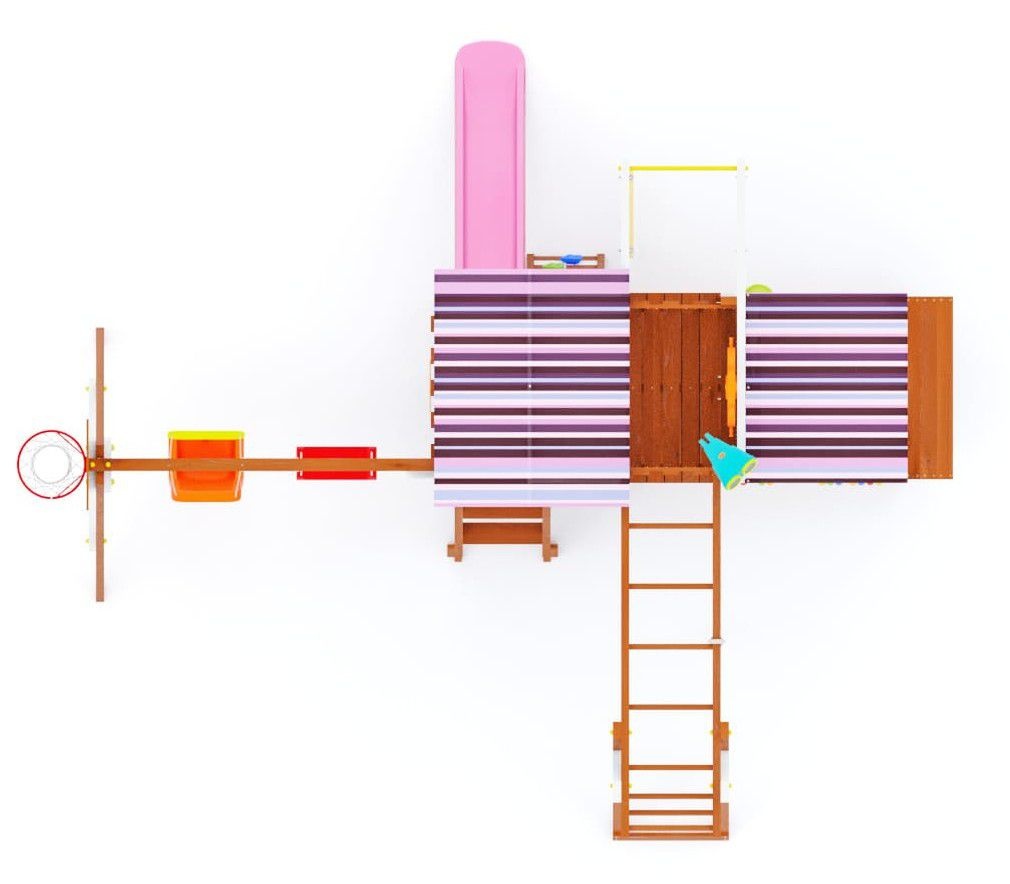 Детская площадка Савушка TooSun (Тусун) 9 (розовый)