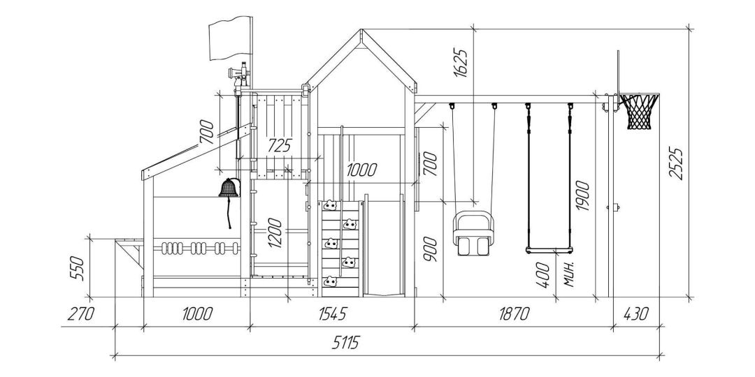 Детская площадка Савушка TooSun (Тусун) 9 (розовый)