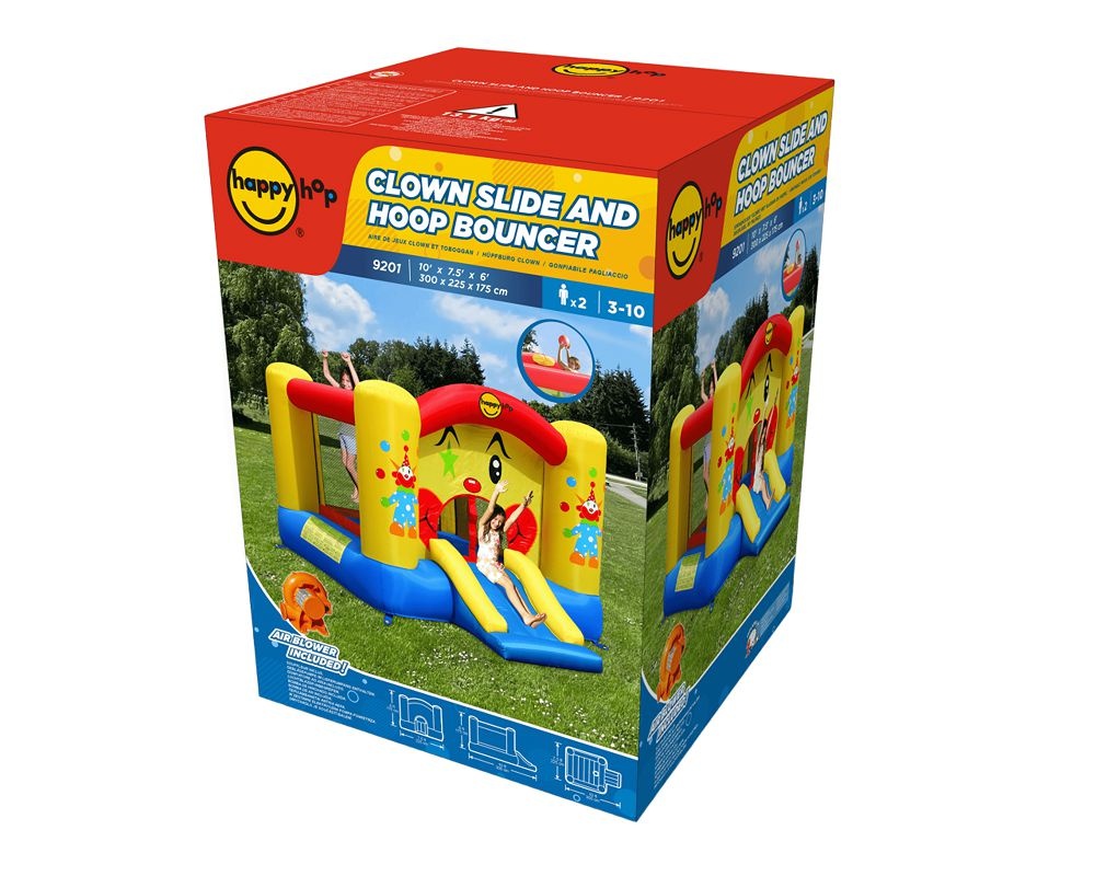 Надувной батут Happy Hop Забавный клоун