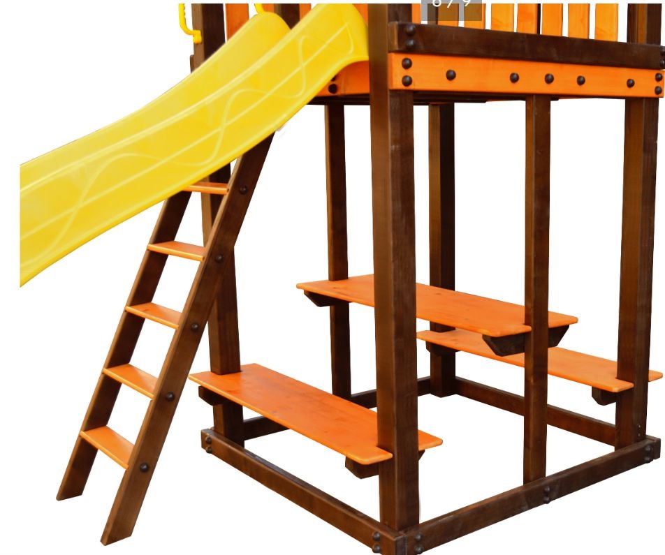 Детский игровой комплекс Perfetto sport Bari-9 + качели Паутина