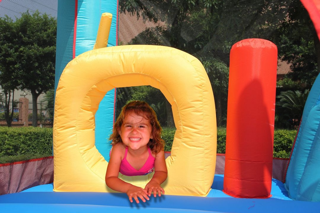 Надувной батут Happy Hop Цитадель 3 в 1