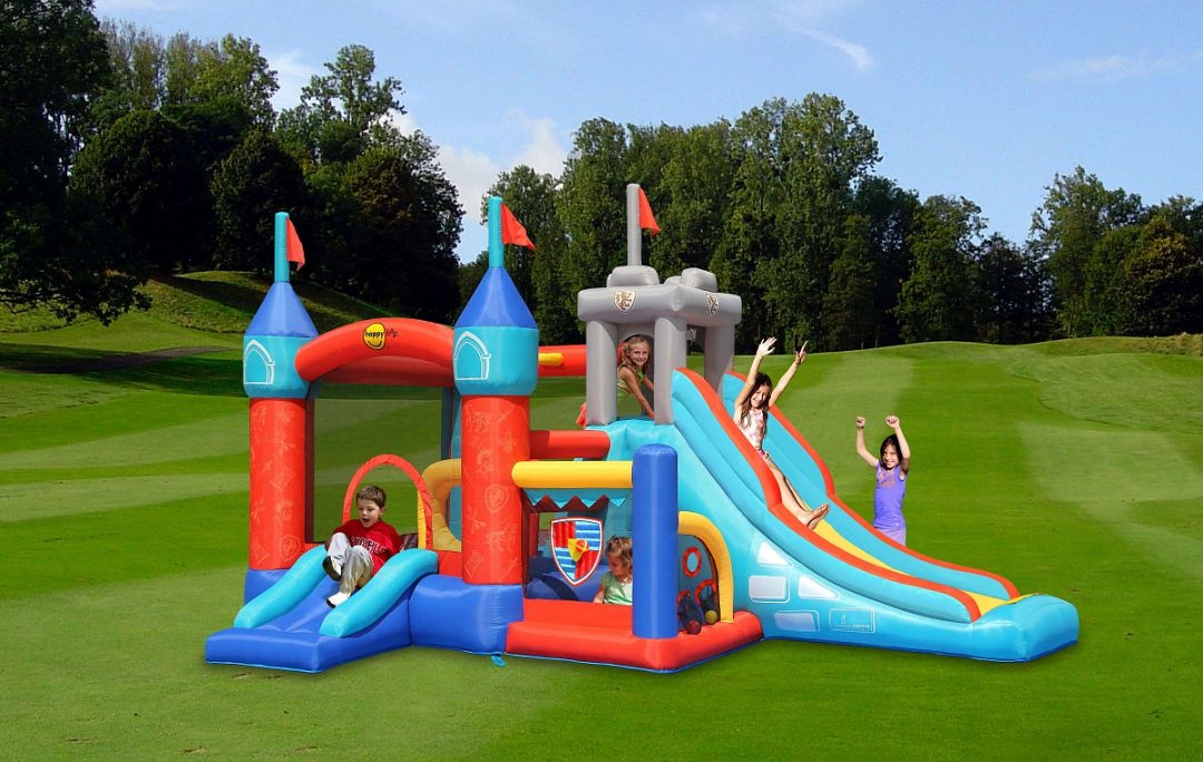 Надувной батут Happy Hop Цитадель 3 в 1