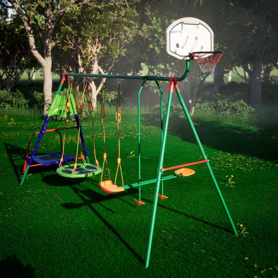 Детский игровой комплекс и батут DFC MTB-01