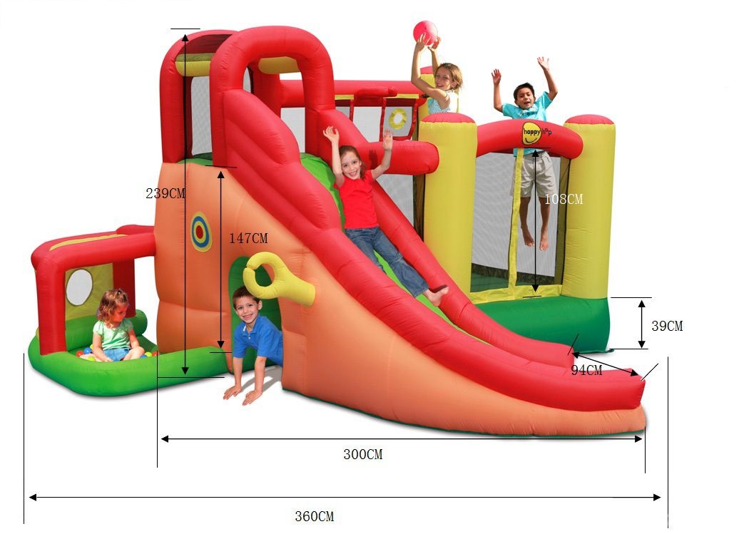 Надувной батут Happy Hop Игровой центр 11 в 1