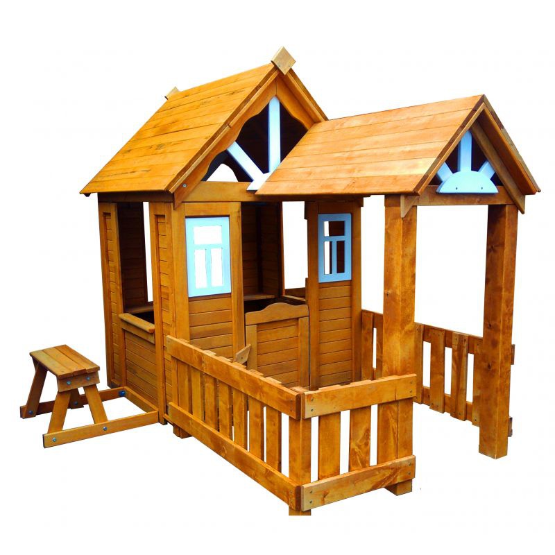 Детский домик Можга Солнечный Р910 с верандой