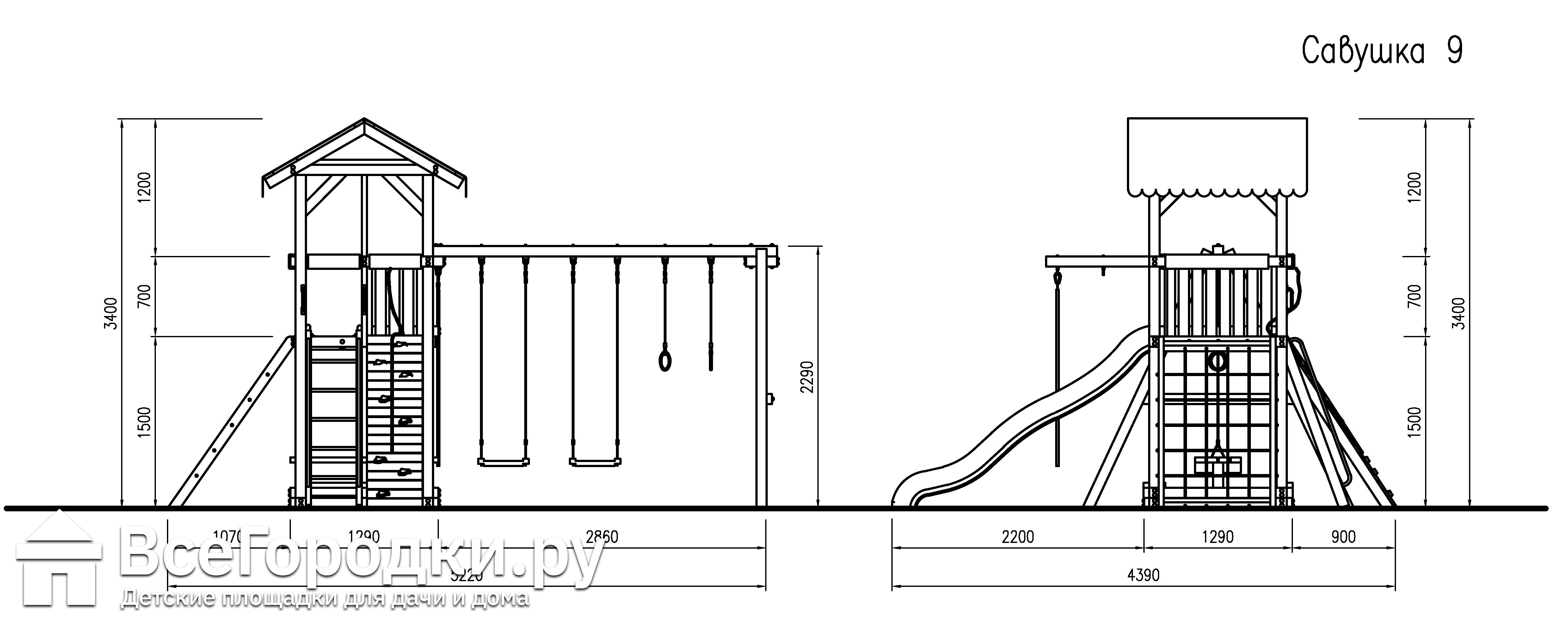 Детская игровая площадка Савушка 9