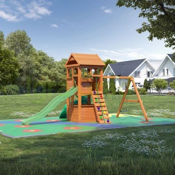 Детская игровая площадка Igragrad Клубный домик с трубой