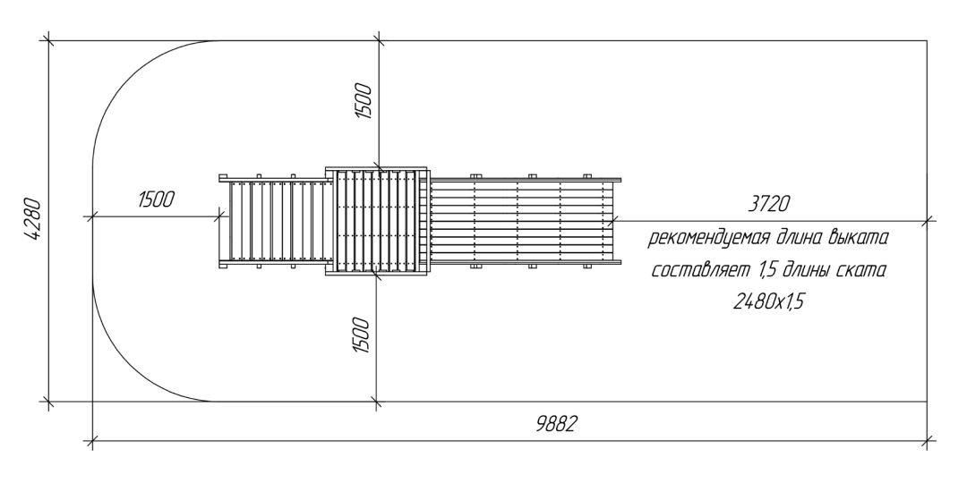 Зимняя деревянная игровая горка Савушка Зима 1