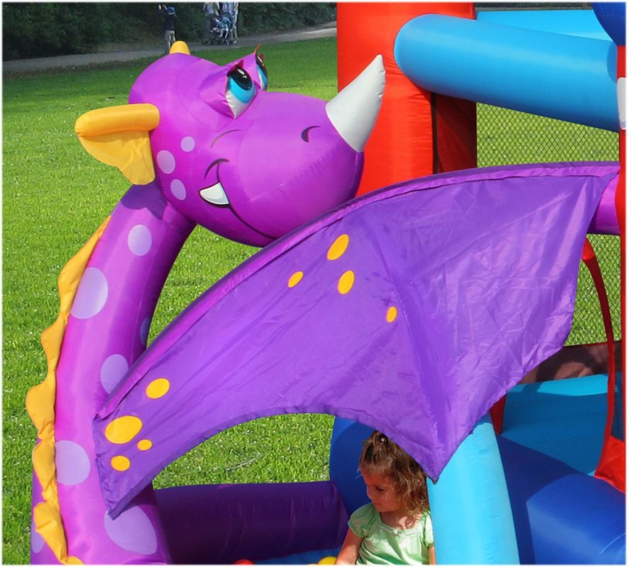 Надувной батут Happy Hop Дракоша