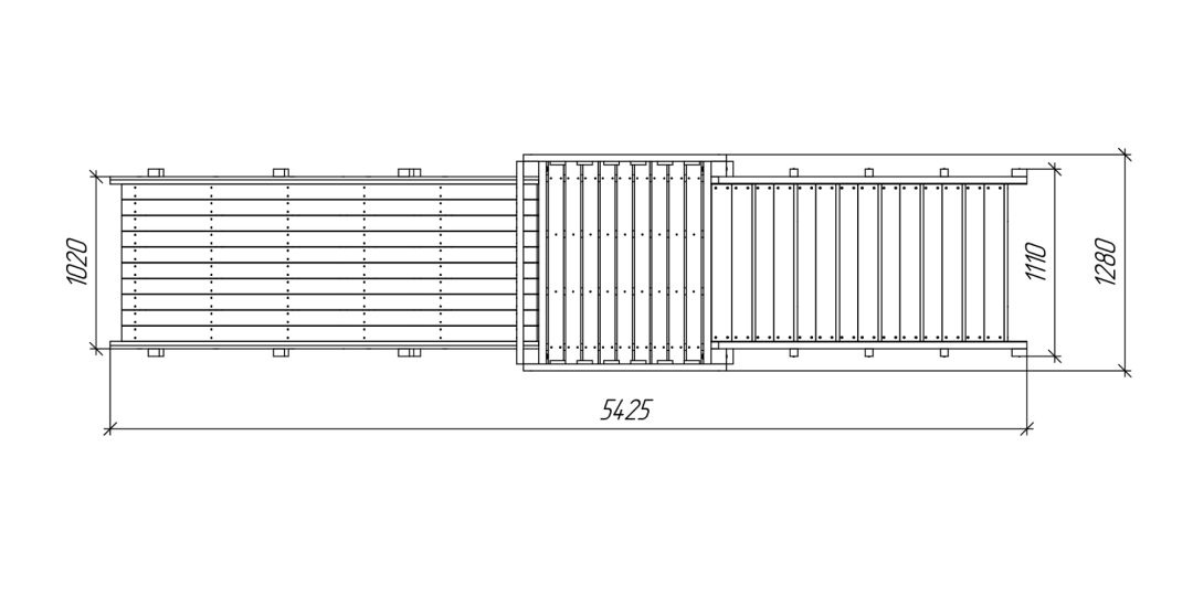 Зимняя деревянная игровая горка Савушка Зима Wood-2