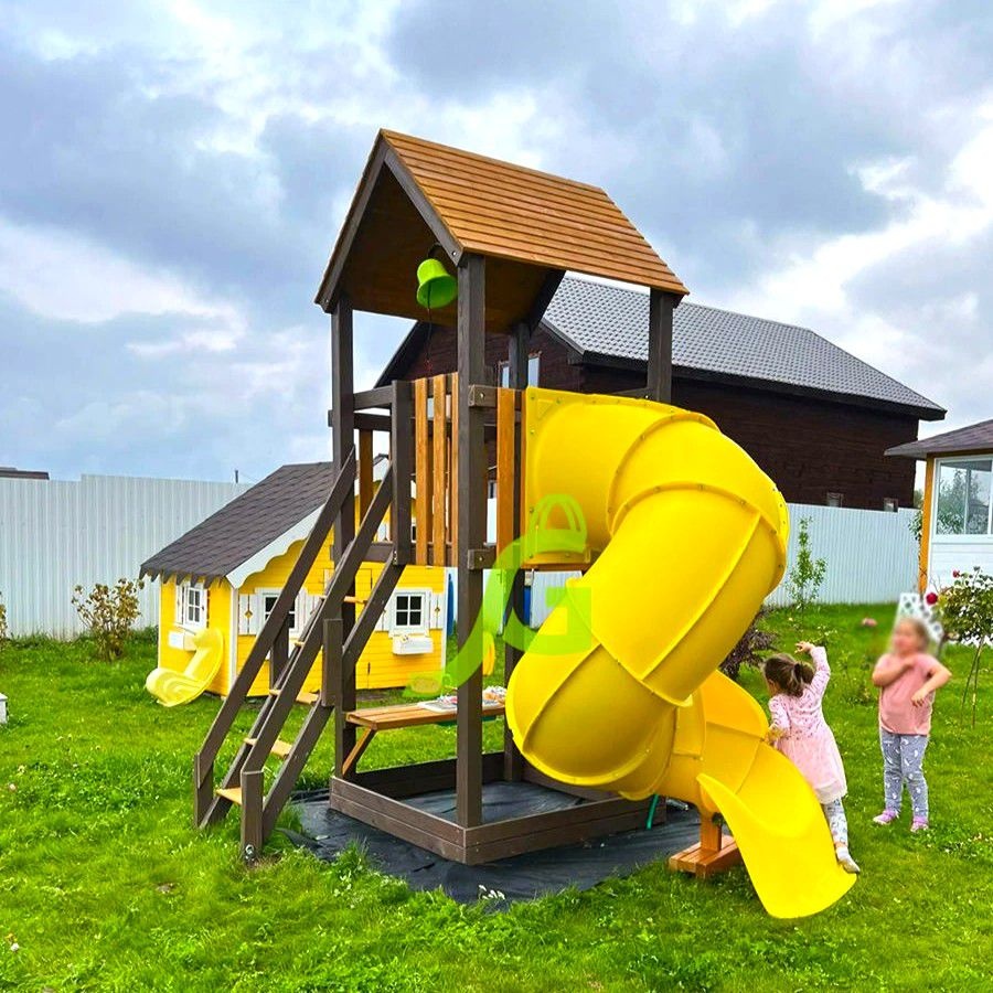 Детская игровая площадка  IgraGrad Панда Фани Tower с трубой