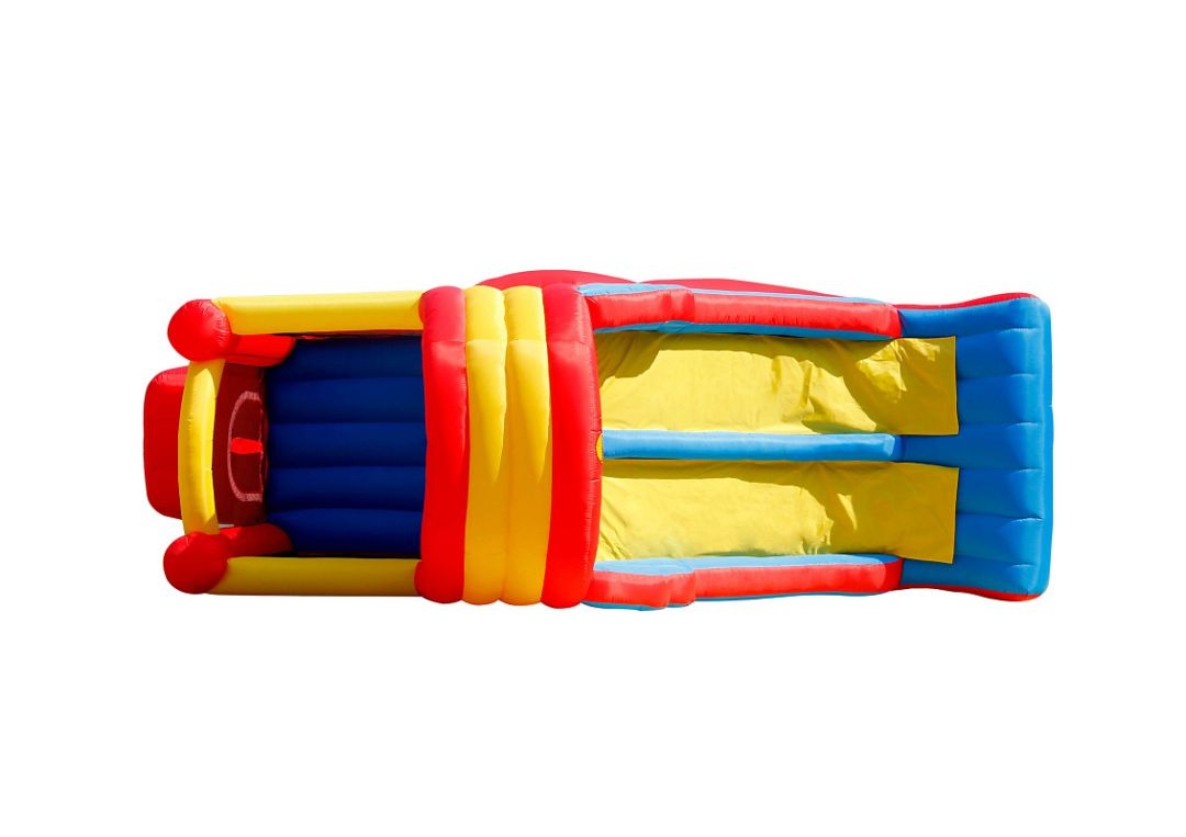 Надувной батут Happy Hop с двойной горкой Мега горка