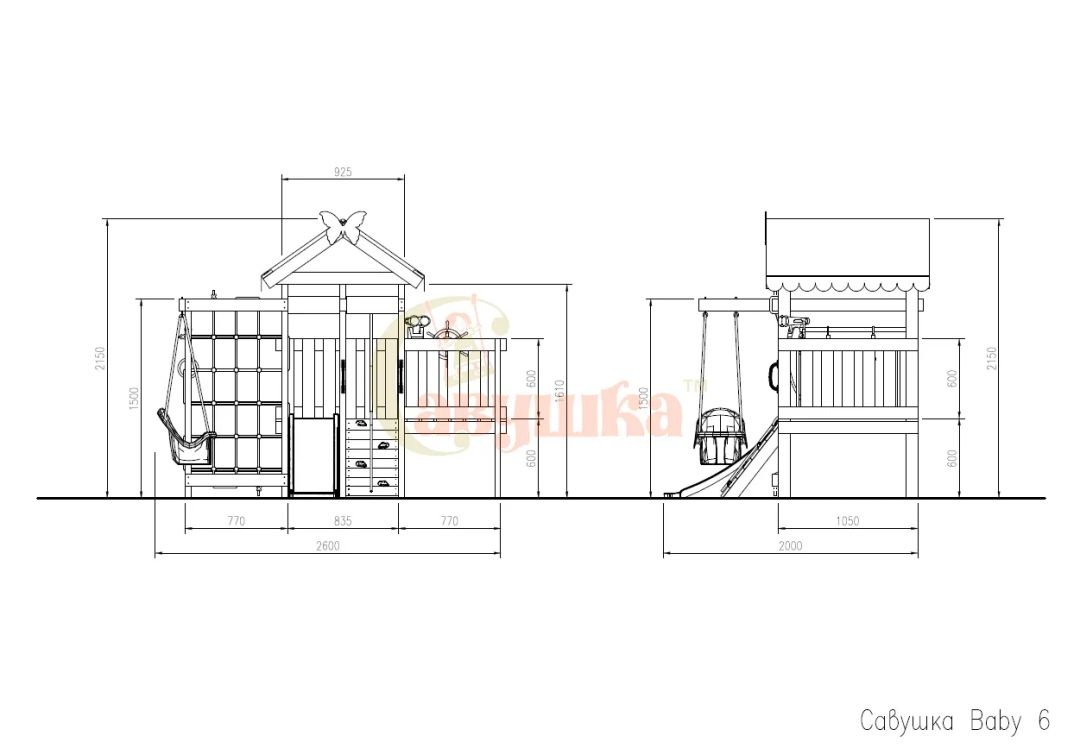 Детская площадка Савушка-Baby - 6 (Play)