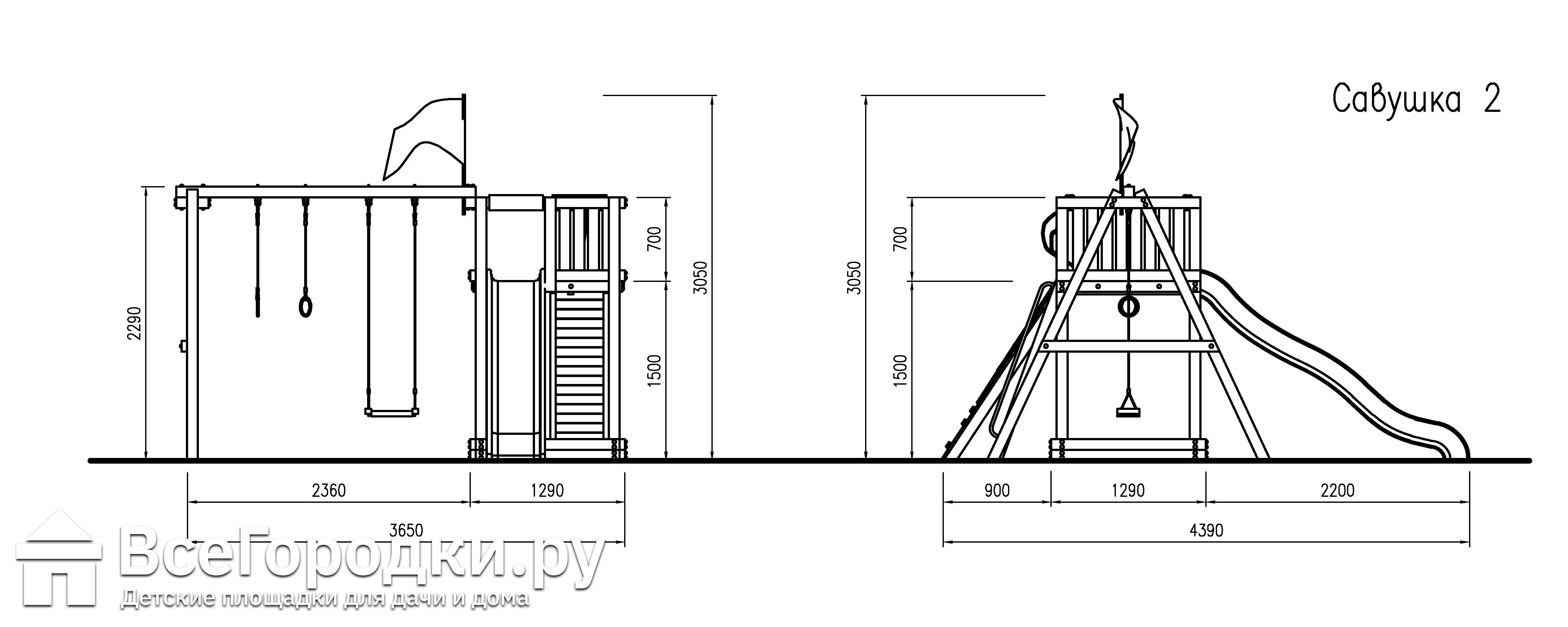 Детская игровая площадка Савушка 2