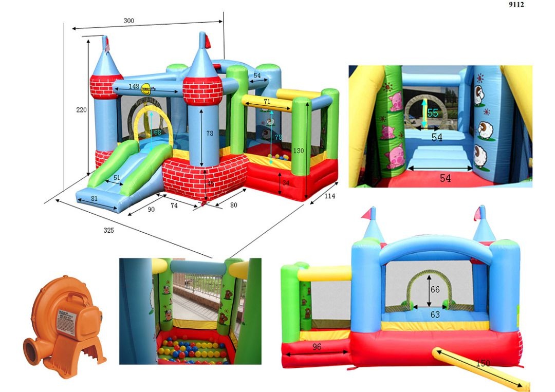 Надувной батут Happy Hop Цитадель