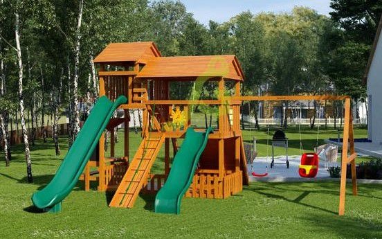 Детская деревянная площадка IgraGrad Домик 3