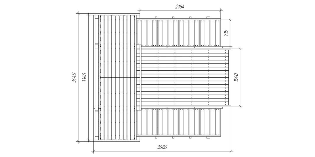 Зимняя деревянная игровая горка Савушка Зима Wood-4