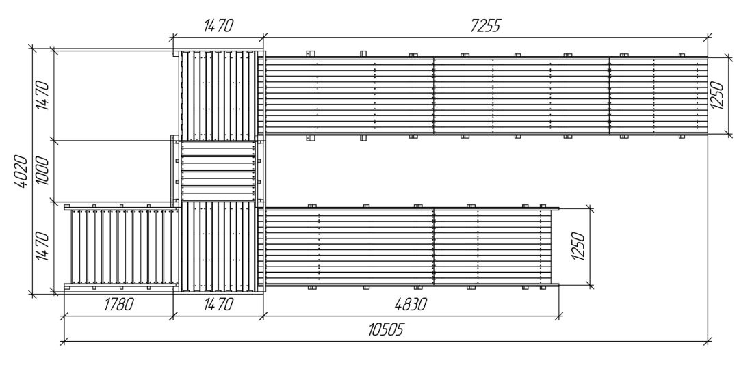 Зимняя деревянная игровая горка Савушка Зима Wood-7