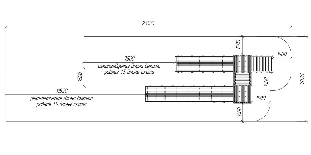 Зимняя деревянная игровая горка Савушка Зима Wood-7