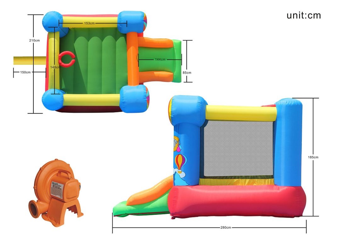 Надувной батут Happy Hop Вокруг света