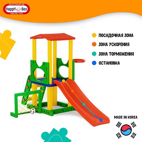 Детский пластиковый игровой комплекс Happy Box JM-731B