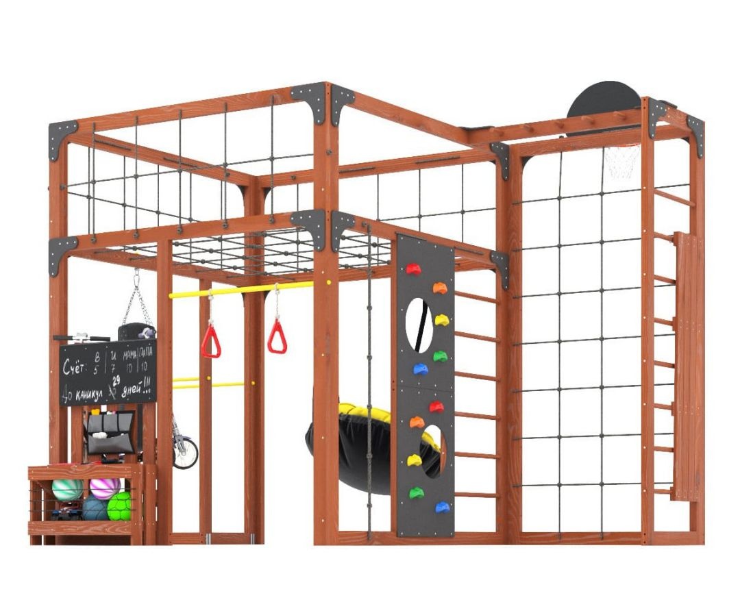 Детская площадка Савушка КУБ-2 (Махагон)