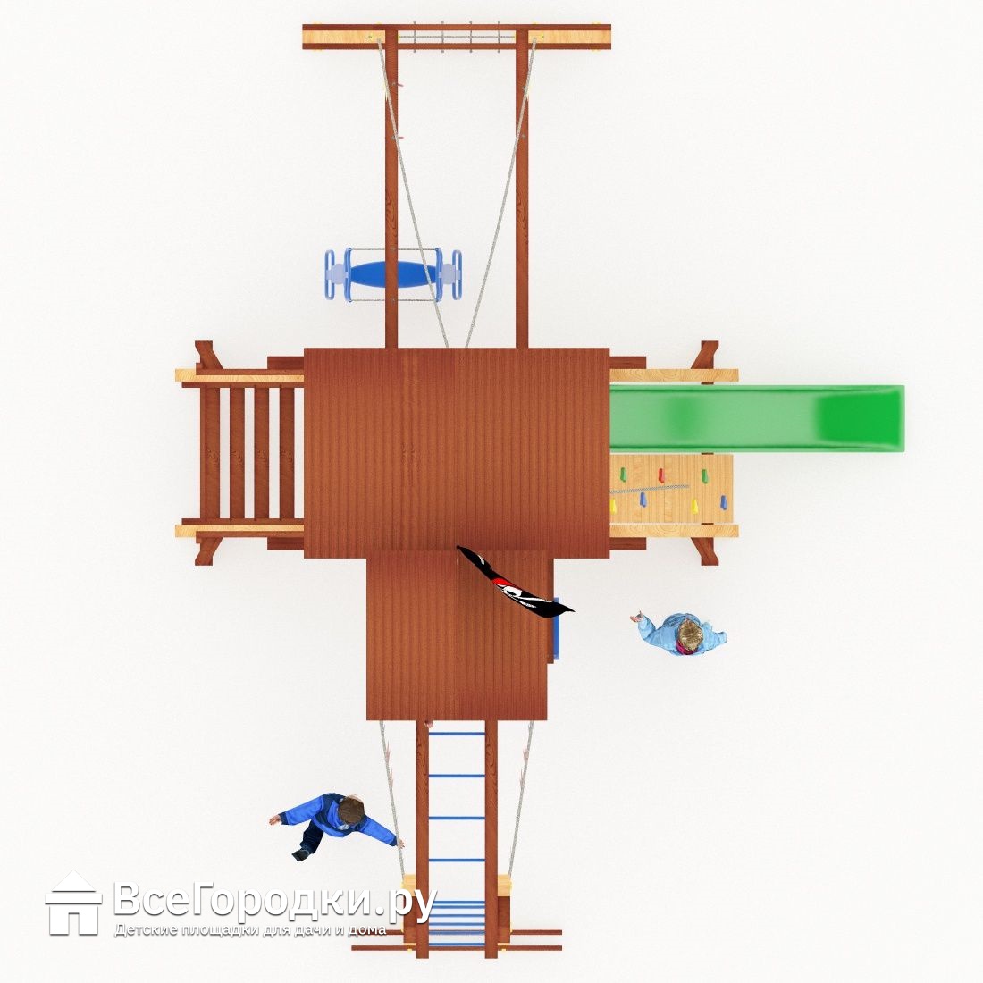 Детская игровая площадка Савушка Lux 10