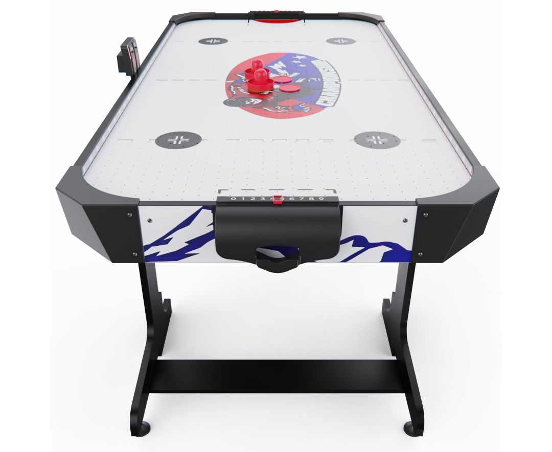 Игровой стол – аэрохоккей с подсветкой DFC Championship 53 складной белый