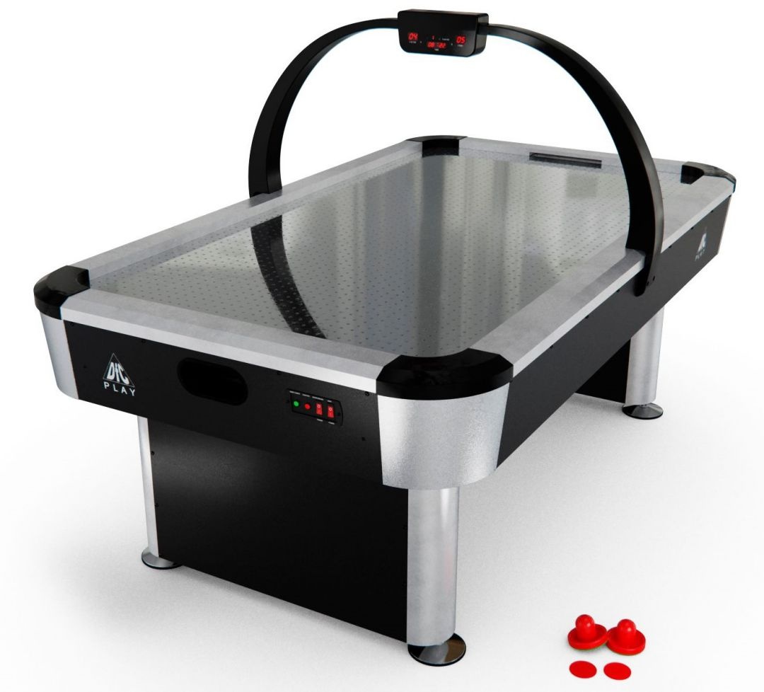 Игровой стол - аэрохоккей DFC Agate нержавеющая сталь