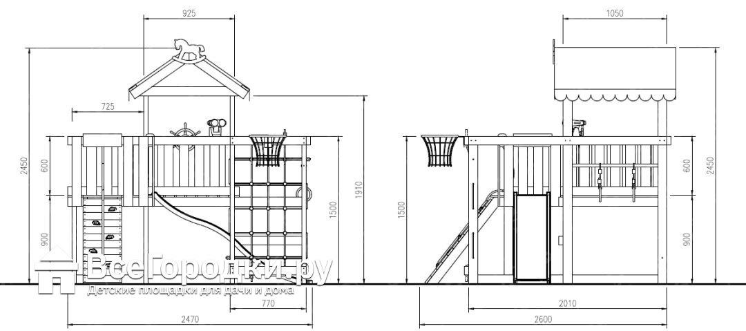 Игровой комплекс-кровать Савушка Baby-8