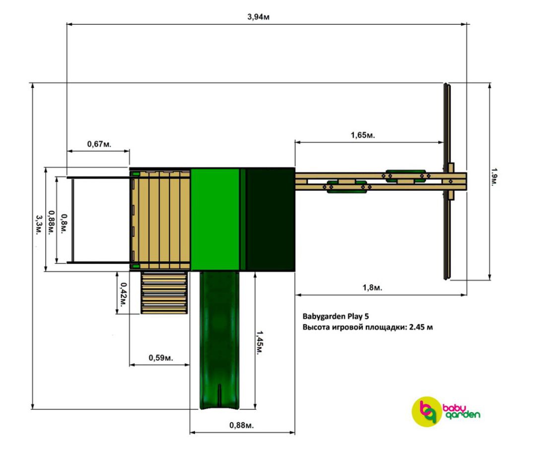 Детская игровая площадка Babygarden Play 5