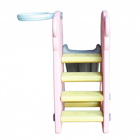 Детская пластиковая горка с баскетбольным кольцом Bear