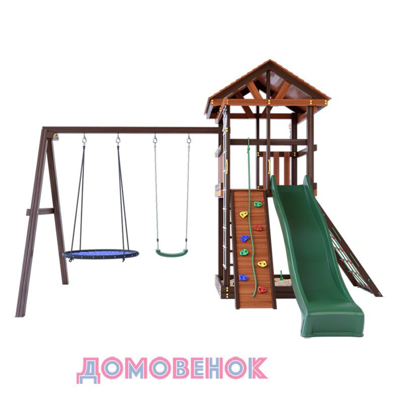 Детский игровой комплекс для дачи Домовенок Макси - купить с доставкой и  установкой в Москве и МО