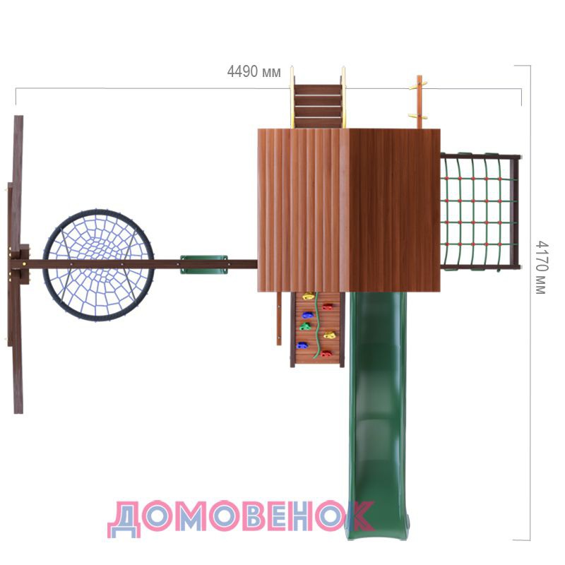 Детский игровой комплекс для дачи Домовенок Макси