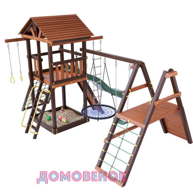 Детский игровой комплекс для дачи Домовенок Макси 2А