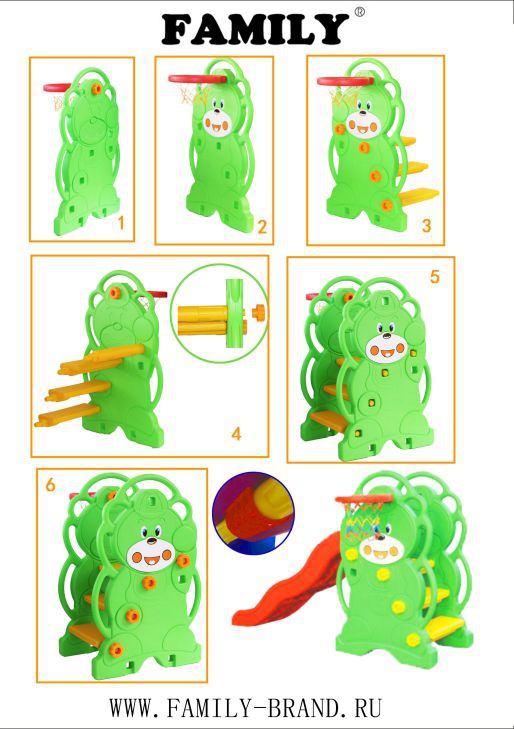 Горка FAMILY Обезъянки F-701