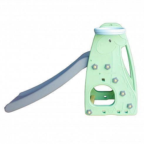 Детская пластиковая горка с баскетбольным кольцом Giraffe