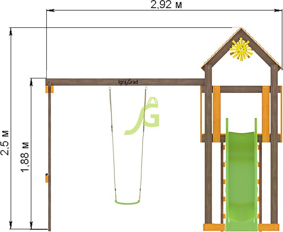 Детская площадка для дачи IgraGrad Игруня 1