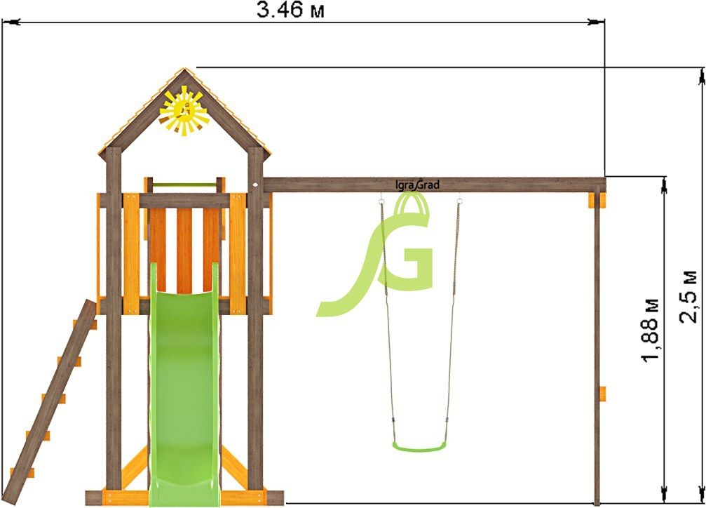 Детская площадка для дачи IgraGrad Игруня 2