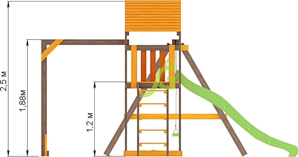 Детская площадка для дачи IgraGrad Игруня 2