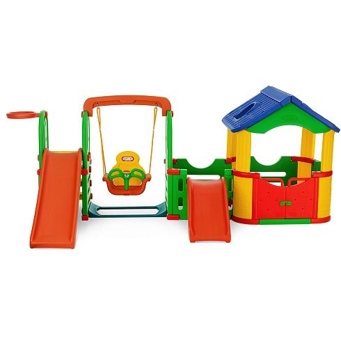 Детская пластиковая площадка Happy Box Мульти-Хаус JM-804С