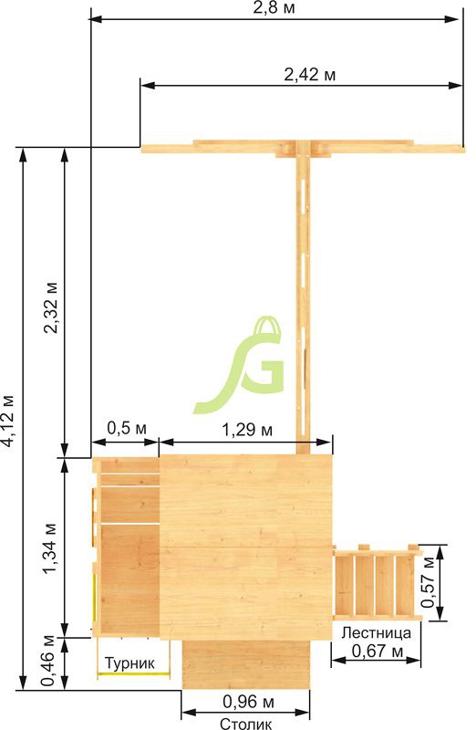 Детская площадка для дачи IgraGrad Крафт Pro