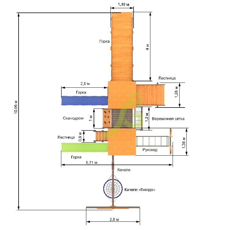 Детская игровая площадка IgraGrad Комбо
